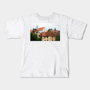 Capuchin Church and Foreground Buildings Kids T-Shirt